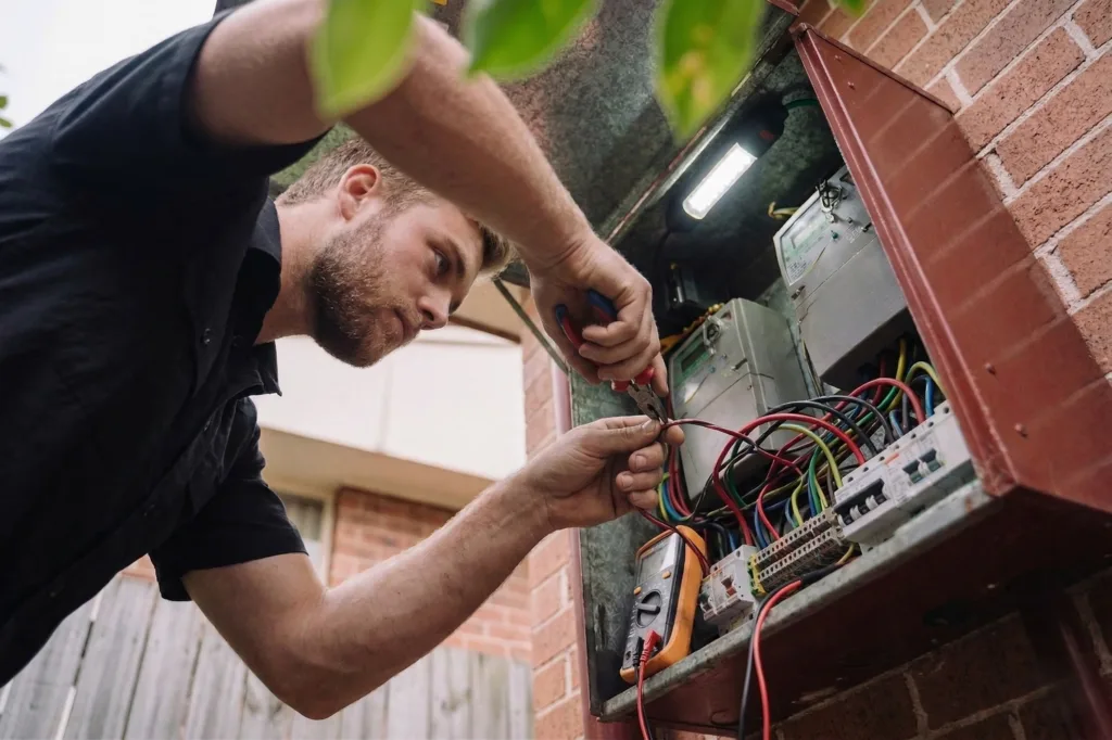 West Pennant Hills electrician performing electrical work
